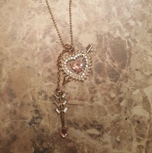 Betsey Johnson Heart Arrow Necklace